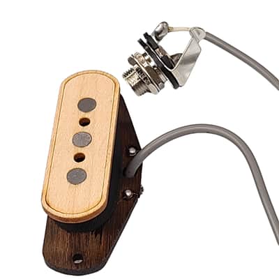 3-String Wooden Pickup Bundle with Hard Tail Bridge Cigar Box Guitar image 4