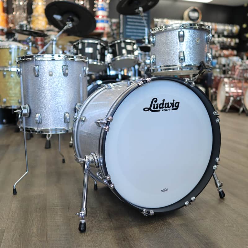 Ludwig Classic Maple Custom Build 3-PC Shell Pack 12/14/20 (Silver Sparkle w/ Resa-Coat Interior) image 1