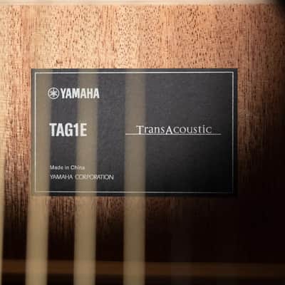 Yamaha TAG1E TransAcoustic Acoustic/Electric Guitar - Translucent Black with Gig Bag image 19