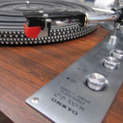 Rare Onkyo CP-700M Turntable Direct Drive turntable,Rosewood,Top Line,Manual Oper image 9
