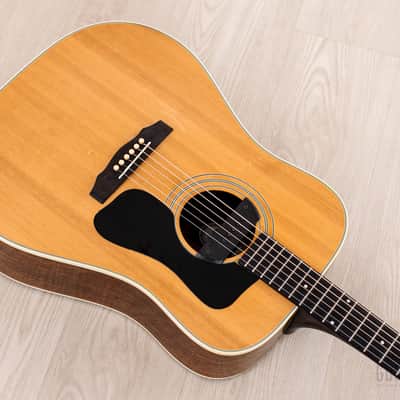 1982 Guild D-50 Bluegrass Special Vintage Dreadnought Acoustic Guitar w/ Sunrise Pickup, Case & Tag, Westerly image 10
