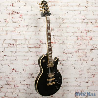 1991 Epiphone Les Paul Custom Ebony Made in Korea x0420 (USED