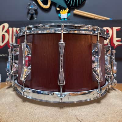 Sonor D-518x MR Phonic Plus 14x8" 10-Lug Beech Snare Drum 1984 - 1989 - Red Mahogany image 5
