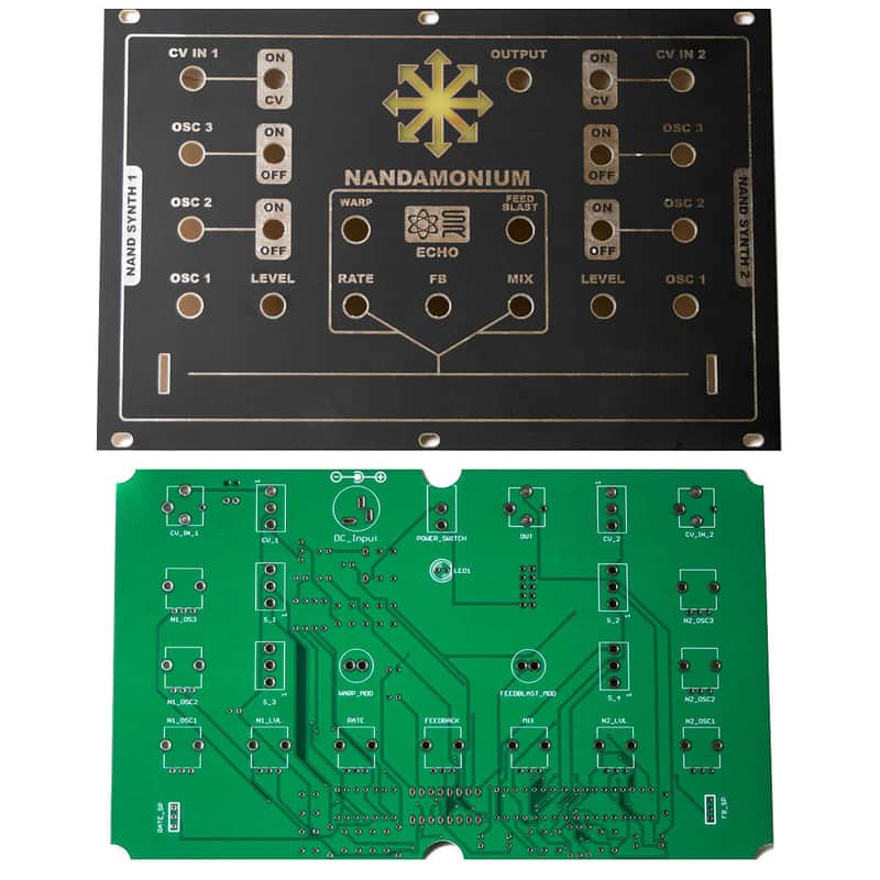 Synthrotek Nandamonium PCB and Panel - Eurorack image 1