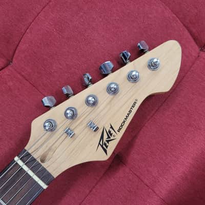 Peavey Rockmaster Electric Guitar Signed by Alice Cooper - Red image 9