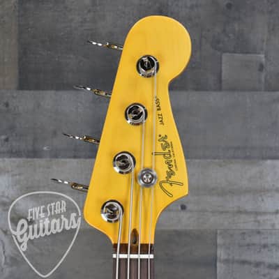 Mint Fender American Professional Classic Jazz Bass - Faded Firemist Gold with Gigbag image 5