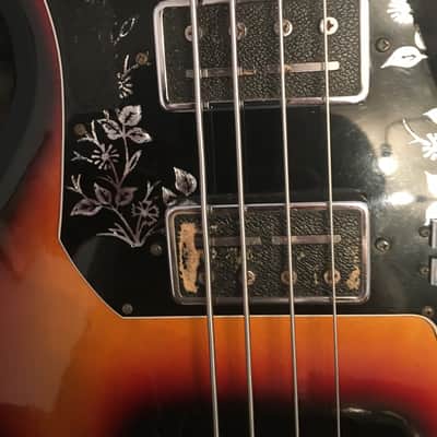 Teisco EB120 1960s Sunburst image 4