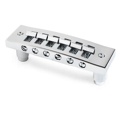 StewMac Harmonica Tune-o-matic Bridge, Chrome image 2