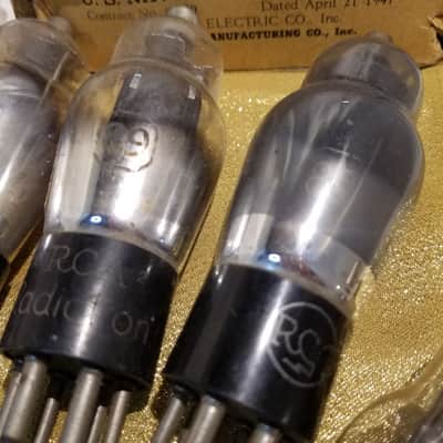 RCA etc. ONE (1) Type 89 Antique tNOS AT1000 TESTED Vacuum Tube Some have greyglass, some have engraved base. Power Pentode 1932-1949 image 3