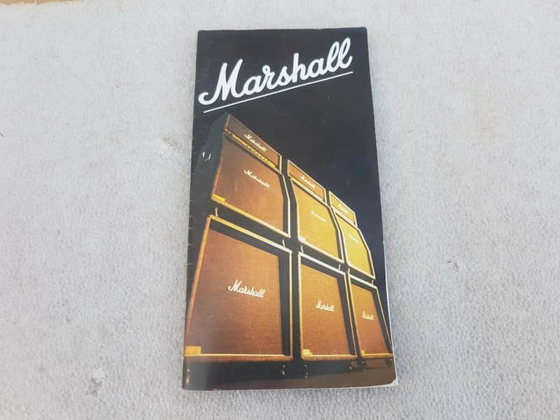 1986 MARSHALL AMP CATALOGUE image 1