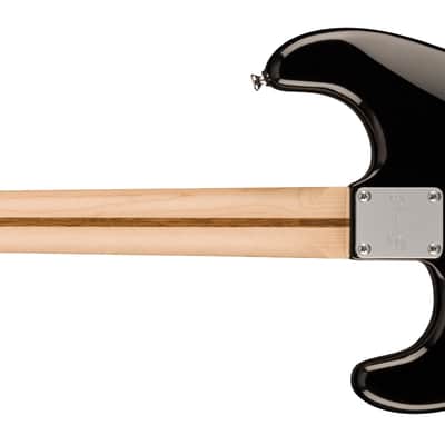 Squier Sonic® Stratocaster® HSS Electric Guitar, Maple Fingerboard, Black Pickguard, Black image 2