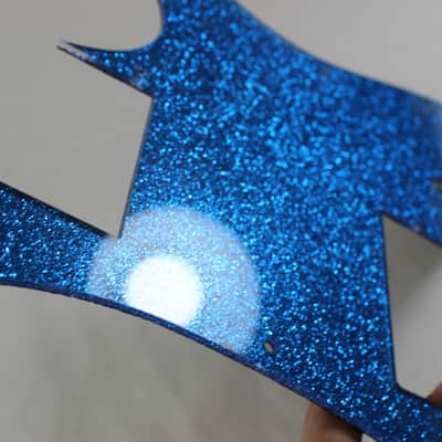 Blue Glitter Sparkle HXX Pickguard fits Ibanez(TM) RG550 Jem  RG image 11