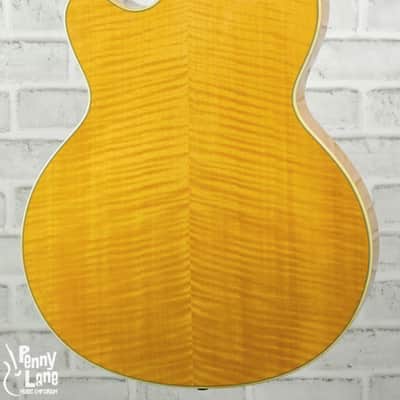 Epiphone Emperor MIJ Natural Electric Hollow Body Archtop Guitar with Gig Bag - 1987 image 4