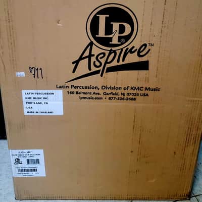 Latin Percussion Aspire Timbale 13" and 14" chrome timbales with stand and cowbell image 2