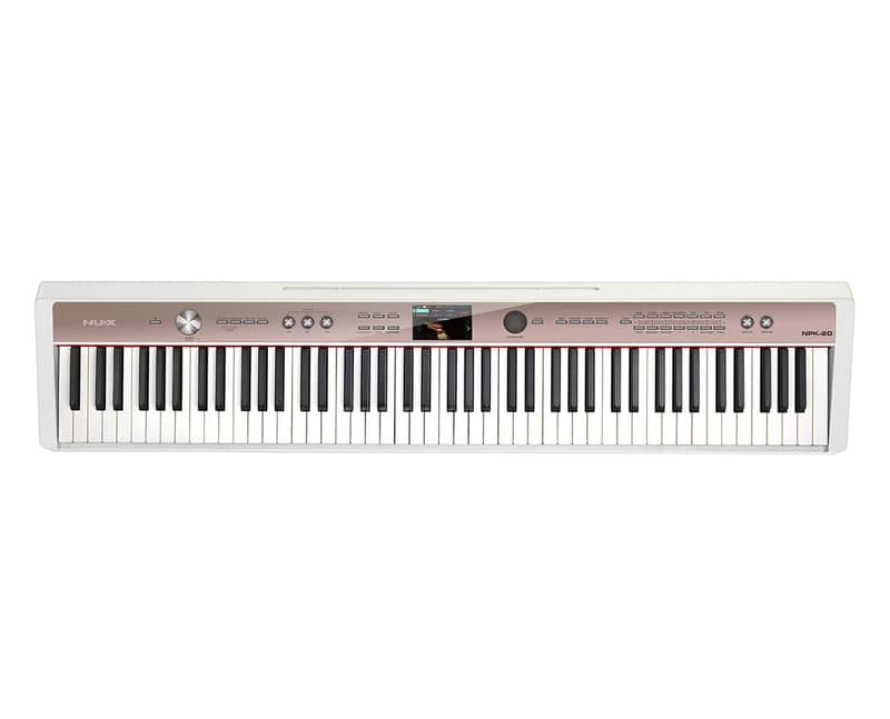 NUX NPK-20 88-Key Portable Digital Piano with Dual-Mode Bluetooth - White image 1