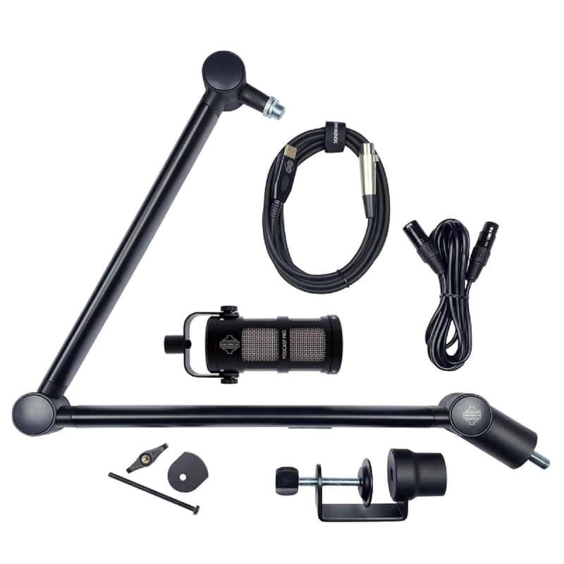 Sontronics Voicecasting Pack - Podcast/Streaming/Broadcast Microphone Set, Black image 1