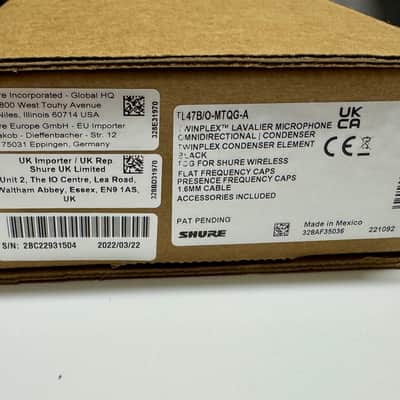Shure TwinPlex TL47 Black TA4F Lavalier Pair (1 Complete Kit + 1 Bare Element w/ Original Box image 9