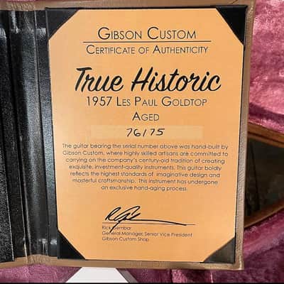 2016 Gibson Custom Shop True Historic Aged '57 Les Paul Goldtop w/ OHSC image 5