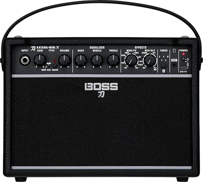 New Boss Katana-Mini X 10-Watt 1x5" Digital Modeling Guitar Combo Black, We Ship Ultra Fast!! image 1