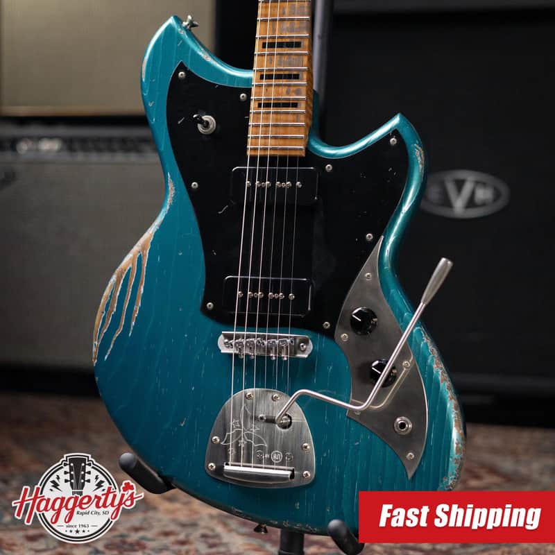 Novo Custom Shop Serus J Electric Guitar - Ocean Turquoise with Gig Bag image 1