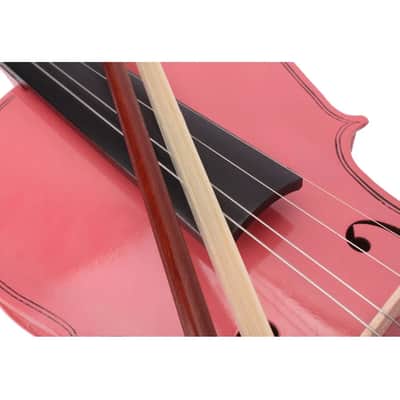 Pink 4/4 Full Size Acoustic Violin Beginner Student Fiddle Set w/ Case Bow & Rosin image 4