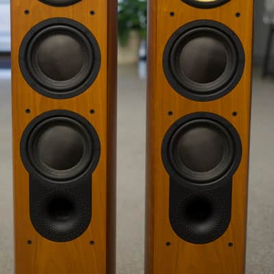 B&W Nautilus 804 Floor Standing Stereo Speakers in Cherry w/ Box & Accessories image 8
