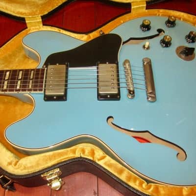 2016 Gibson Custom Shop ES-345 (1964 reissue) Frost Blue w/ Original Case and Certificate image 13