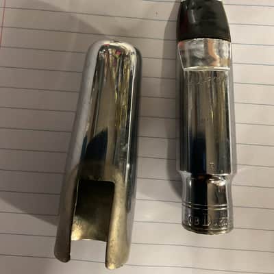 Bob Dukoff  VERY RARE  5 Tenor Saxophone Mouthpiece  Vintage 1949 - Silverite/W/ Cap & Ligature image 3