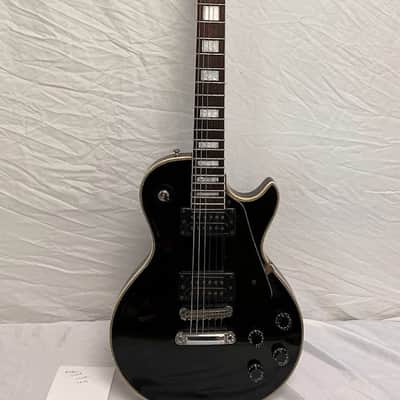 Vintage 70's-80's Memphis Electric Guitar LP in Black image 3