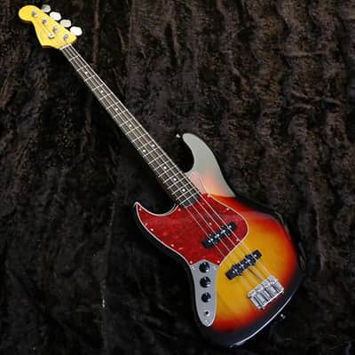 Left Handed Fender Japan '62 reissue JAZZ BASS JB62-LH ALDER body 3Tone Sunburst image 25