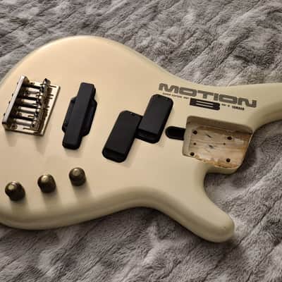 Yamaha Motion Bass MB-III PJ Super Edition 1987 Loaded Body - Vintage White - MIJ image 4