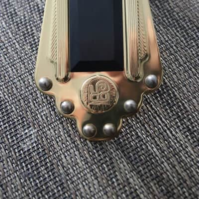 Dell Arte Selmer Maccaferri DR tailpiece  Polished Brass image 2