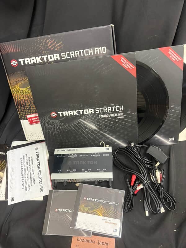 Native Instruments Traktor Audio 10 DJ Audio Interface Control Vinyl Set Tested ☆ image 1