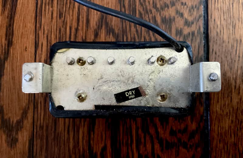 VINTAGE 1982 GRECO "DRY 1982" MODEL -  PAF HUMBUCKER CLONE - DOUBLE BLACK - MAXON MADE - GOOD CONDITION MIJ image 1