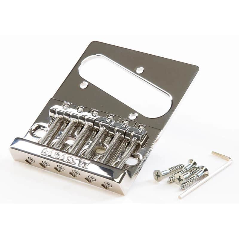 Badass Leo Quan Badass T1 Replacement Bridge for Telecaster - Nickel Finish - New