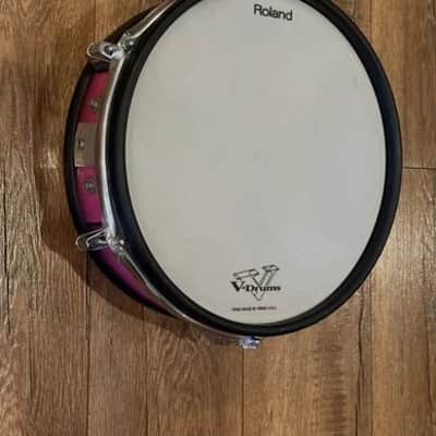 Roland PD-120 Mesh Head 12" V Drum Pad in Red/Pink Shell Color For Snare image 2