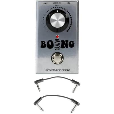 J. Rockett Audio Designs Boing Reverb Pedal with 3 Patch Cables image 2