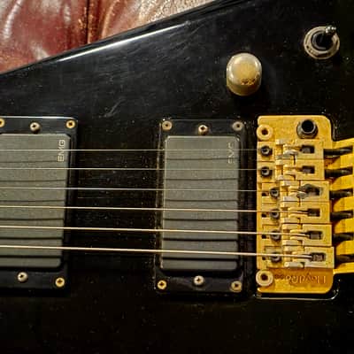 ESP Edwards SV Flying Arrow V MIJ Guitar - Gold Original Floyd Rose EMG image 13