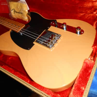 Fender Vintera Nocaster Telecaster 50's Butterscotch with upgrades and G&G tweed case image 2