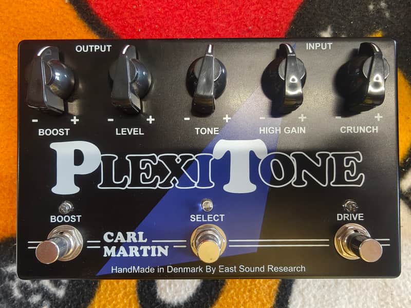 Carl Martin Carl Martin PlexiTone 2-Step Crunch-Overdrive & Boost Pedal - Black and blue image 1