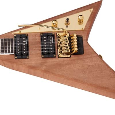 Jackson JS Series Rhoads MAH JS32 Electric Guitar. Amaranth Fingerboard, Natural image 8