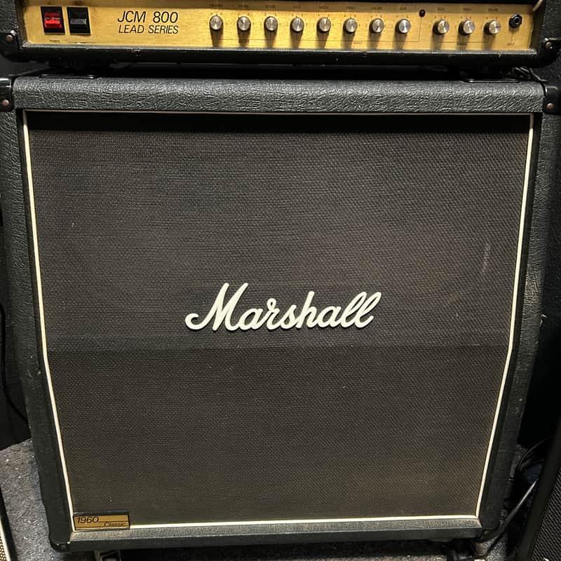 Marshall 1960A Lead 100 Watt 4x12" Angled Guitar Speaker Cabinet 1998 - Present - Black image 1