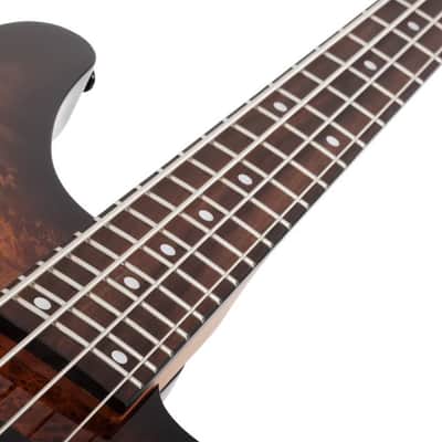 Schecter 3970-SHC C-4 Standard 4 String RH Electric Bass - Tobacco Burl image 5