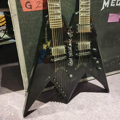 Dave Mustaine's  Personal Dean Double Neck Flying King V VMNT Megadeth Tour Guitar Signed by him KV1 image 12