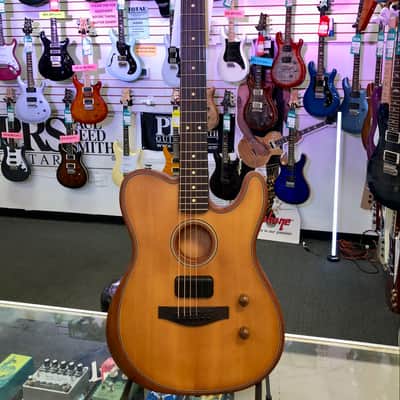 Fender Acoustasonic Standard Telecaster Acoustic Electric, Aged Natural image 1