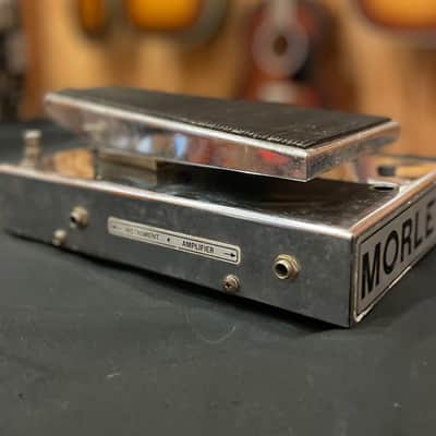 Vintage Morley PFW Power Fuzz Wah Pedal for Electric Guitar & Bass Silver w Power imagen 9