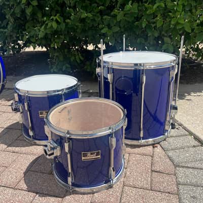 Pearl 1980s Export 4pc Kit Power Toms Royal Cobalt Blue image 8