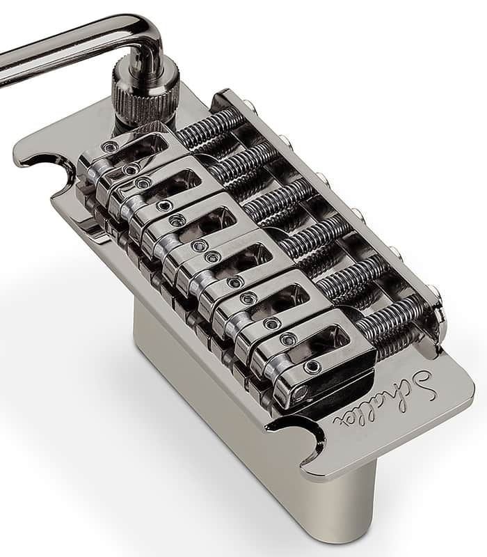 Schaller Germany Vintage Tremolo with Roller Saddles for Fender Strat, RUTHENIUM image 1