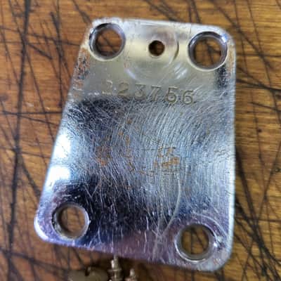 1960's Vintage RARE 4 Bolt Electric Guitar Bass Neck Plate Screws Luthier Parts image 2