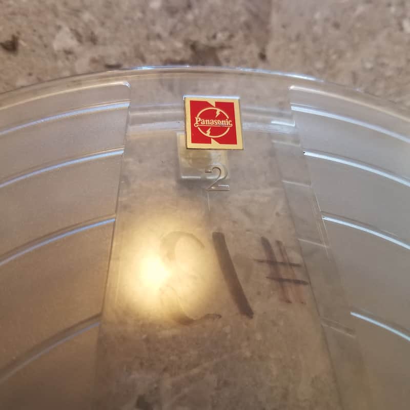 1970s Panasonic Japan 7″ R2R take-up supply 178mm 1/4″ tape cl…